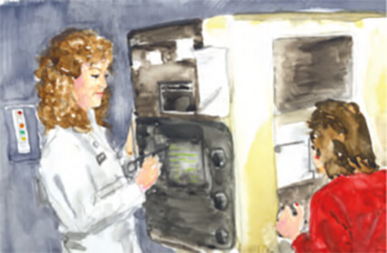 Drawing of a Visual Field Analyzer